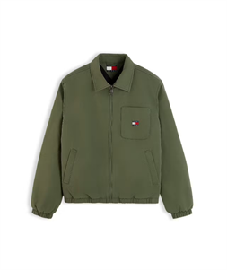 Tommy Jeans Chaqueta Harrington beis aterciopelada